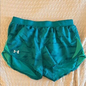 Under Armour Women’s Teal Patterned Athletic Shorts